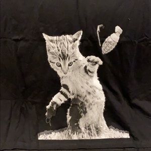 Mens Xl And Xxl Kitten Throwing Grenade 
